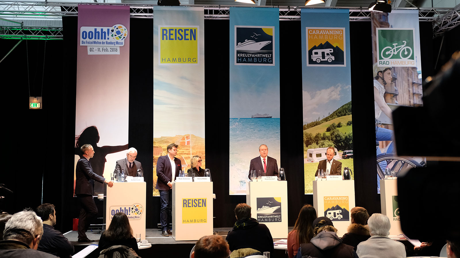 Eine Paneldiscussion auf der REISEN Hamburg in den Messehallen Hamburg