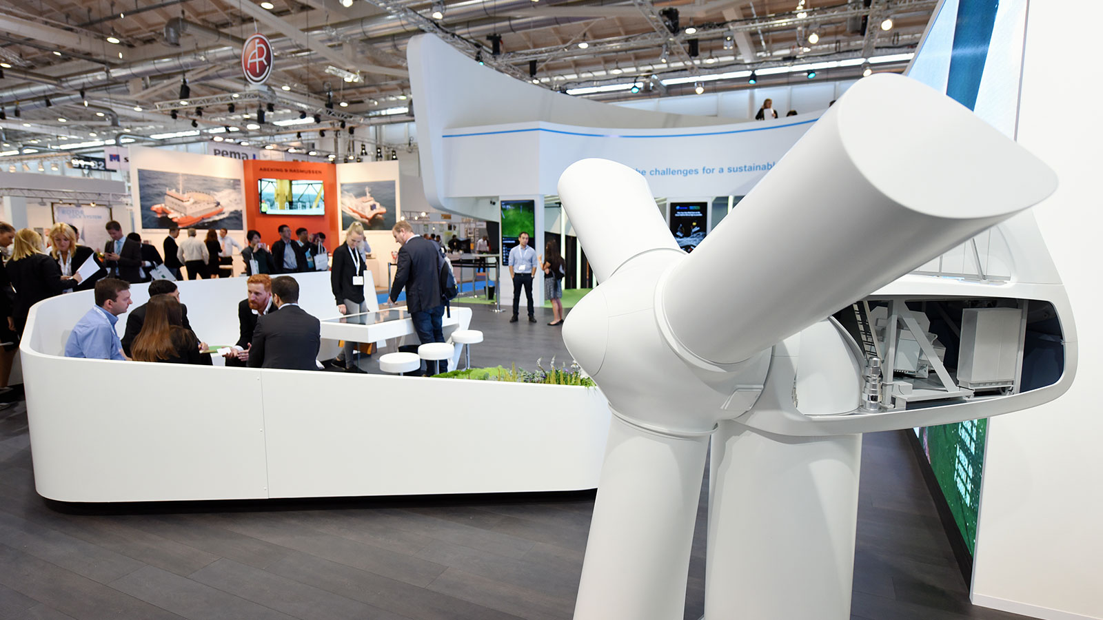 Messestand auf der WindEnergy Hamburg