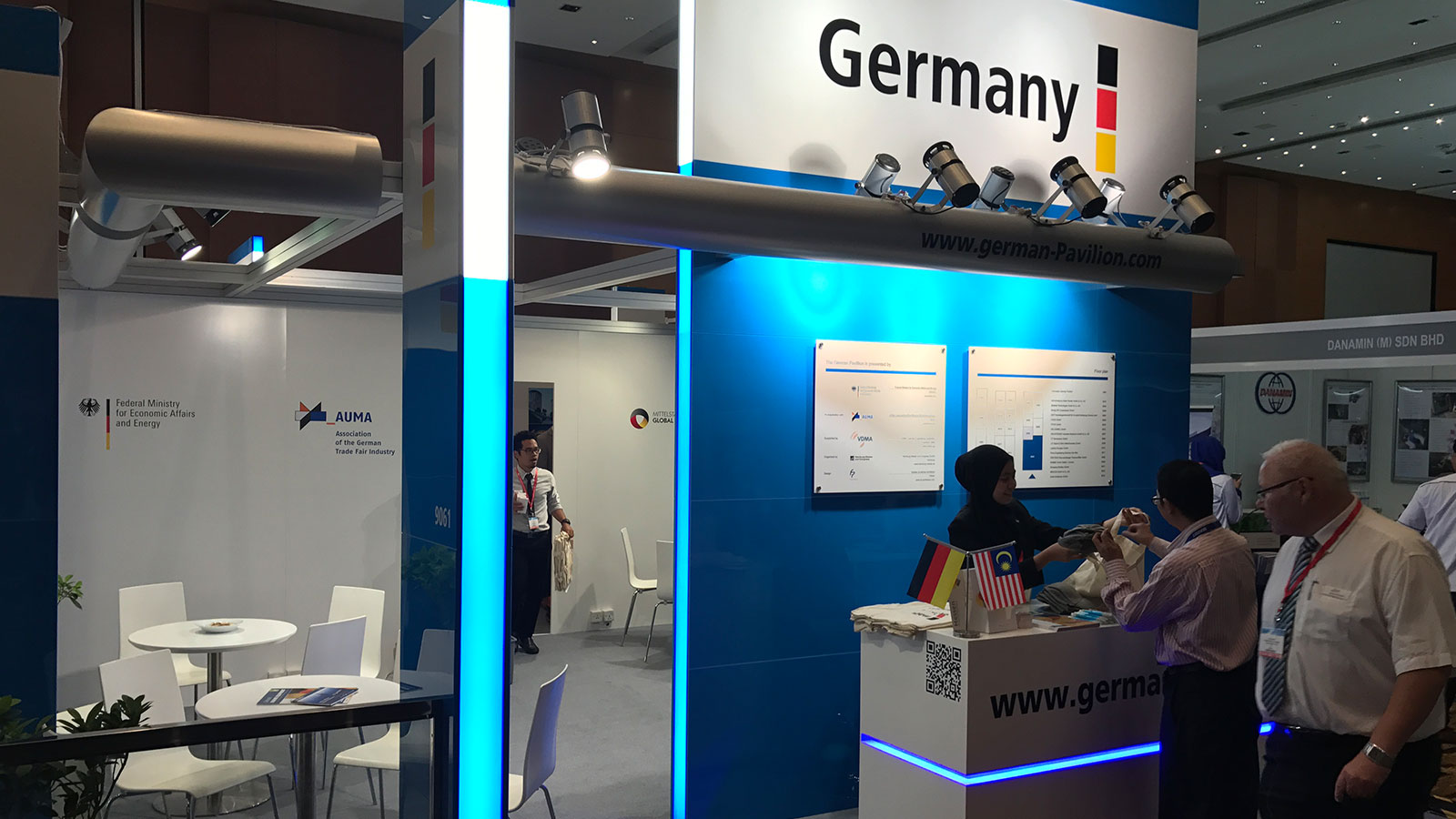 Messestand bei der OGA – Oil & Gas Asia Kuala Lumpur / Malaysia